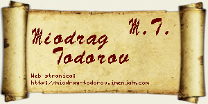 Miodrag Todorov vizit kartica
